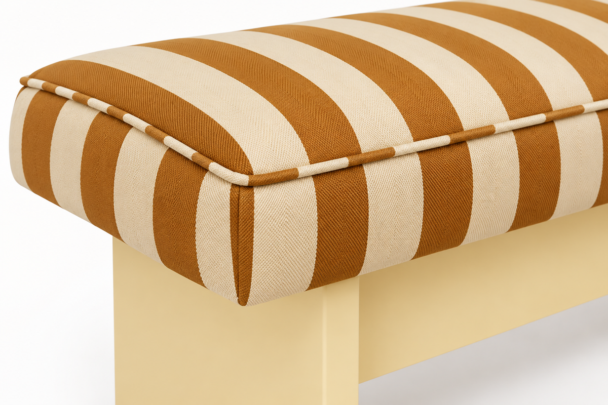Banco Tapizado Scarlet XL Butter Stripes