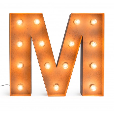 Letter M with Light Bulb - Reallynicethings