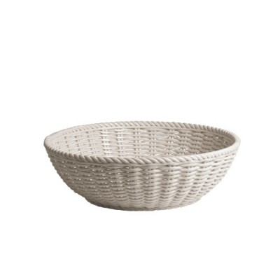 Cesta Pan Blanca en Porcelana