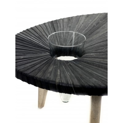 Low Table Coffeetable Ovale Rubber