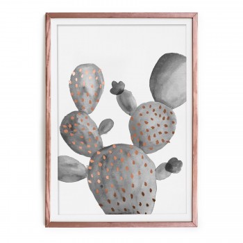 Cuadro Cobre Cactus