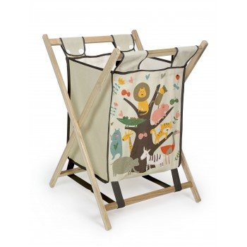 Cesto De La Ropa Animal Tree