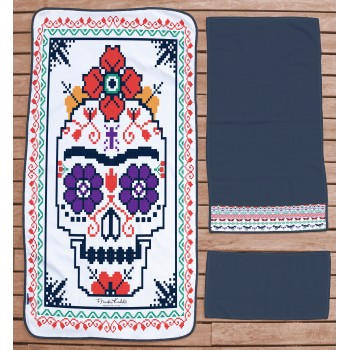 Set Toallas Hogar Frida Skull