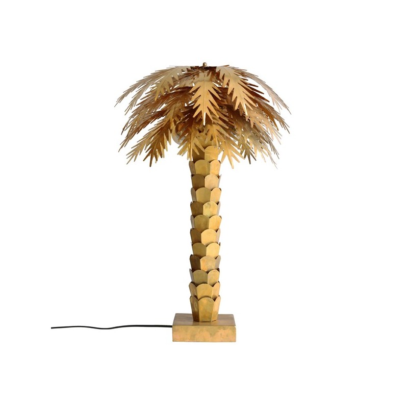 Brass Palm Lamp