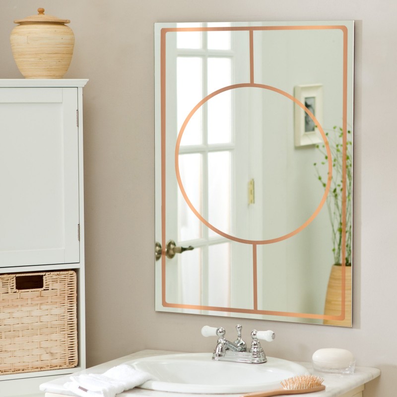 Decorative Mirror Copper Sun, Can Decorative Mirrors Be Used In Bathrooms