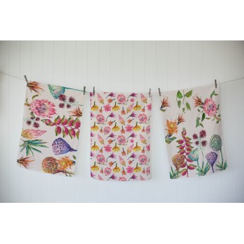 Set 3 Paños Flores Salvajes