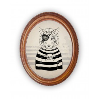 Decoración Vertical Pirate Tiger