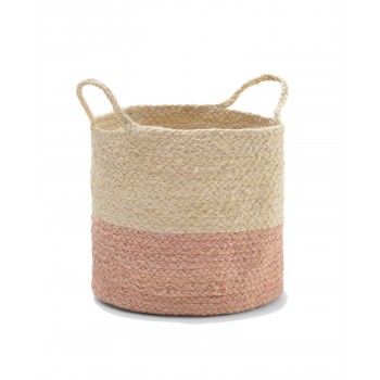 Cestas de Yute Rosa