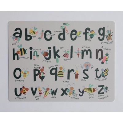 Desk Mat Insects Abecedary
