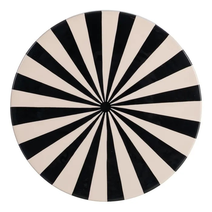 Mesita Auxiliar Circus Vintage Blanco y Negro