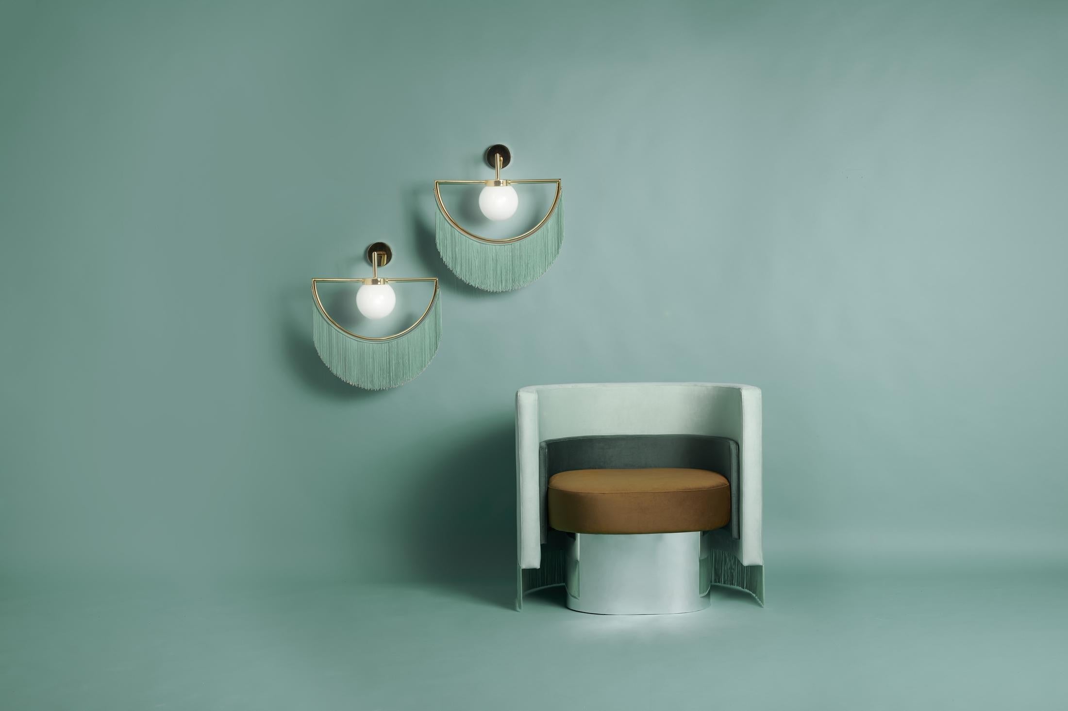 Wink Wall Lamp - Gold&Aquamarine