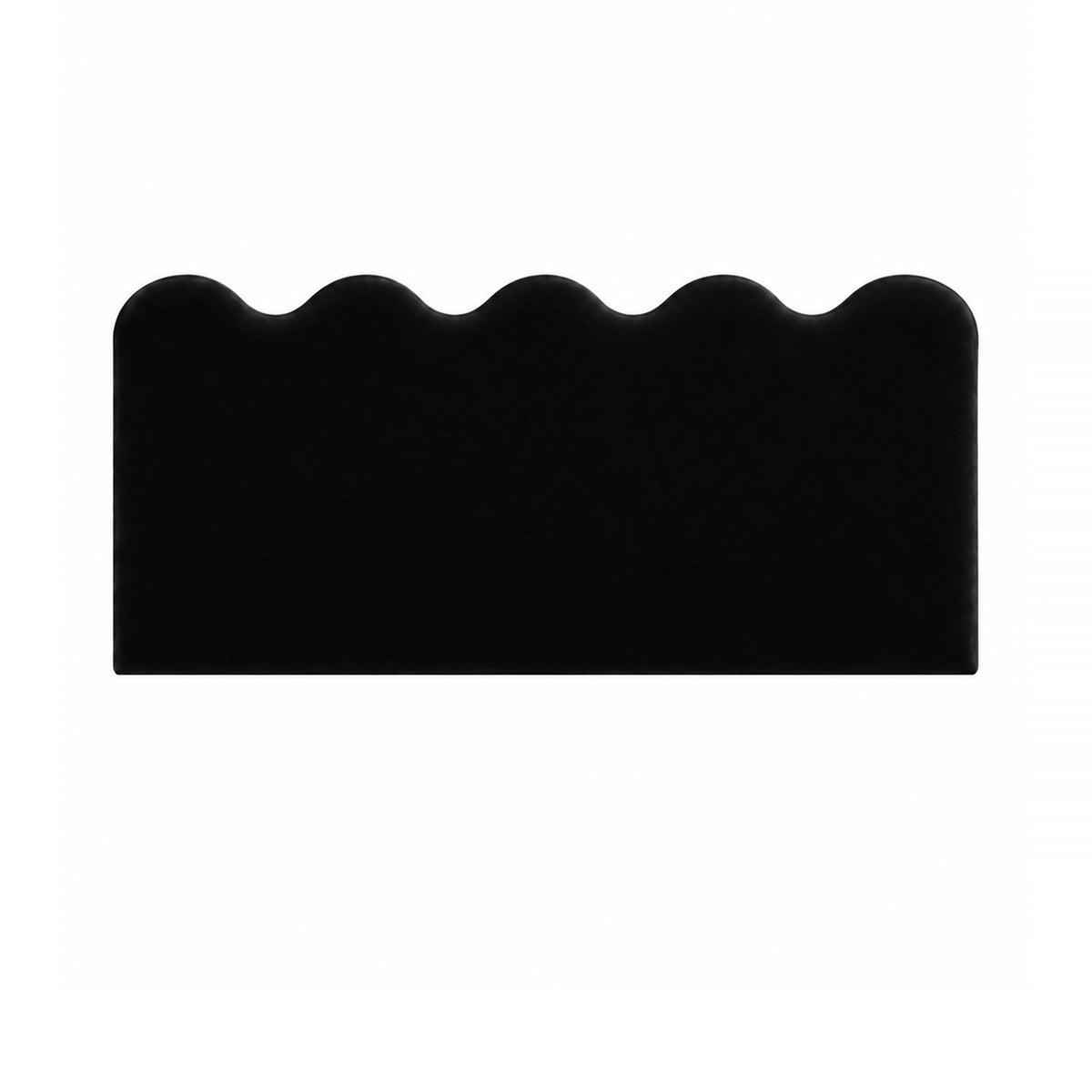 Cabecero Wavy Tapizado Terciopelo  Negro PRE-ORDER