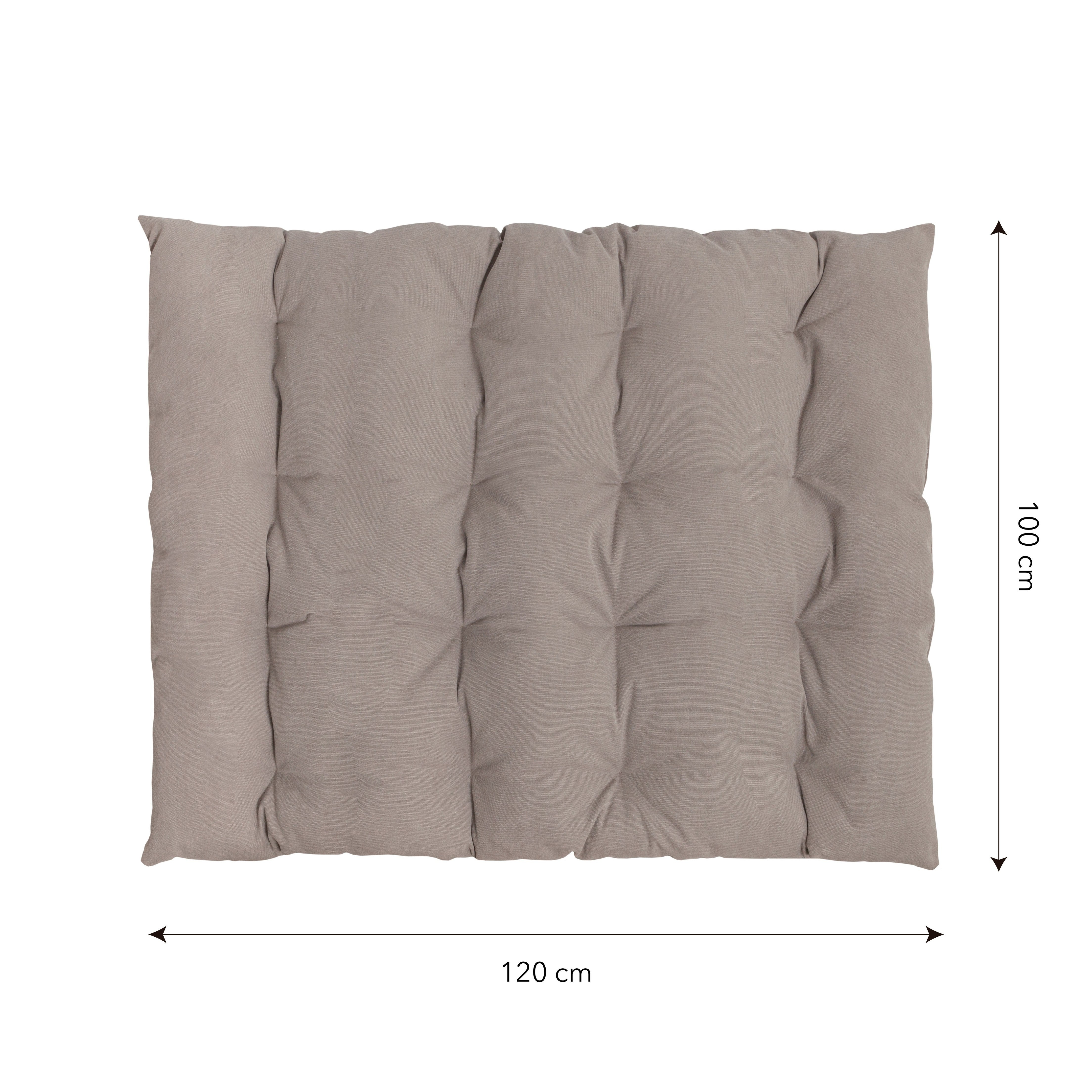 Matelas futon de sol taupe