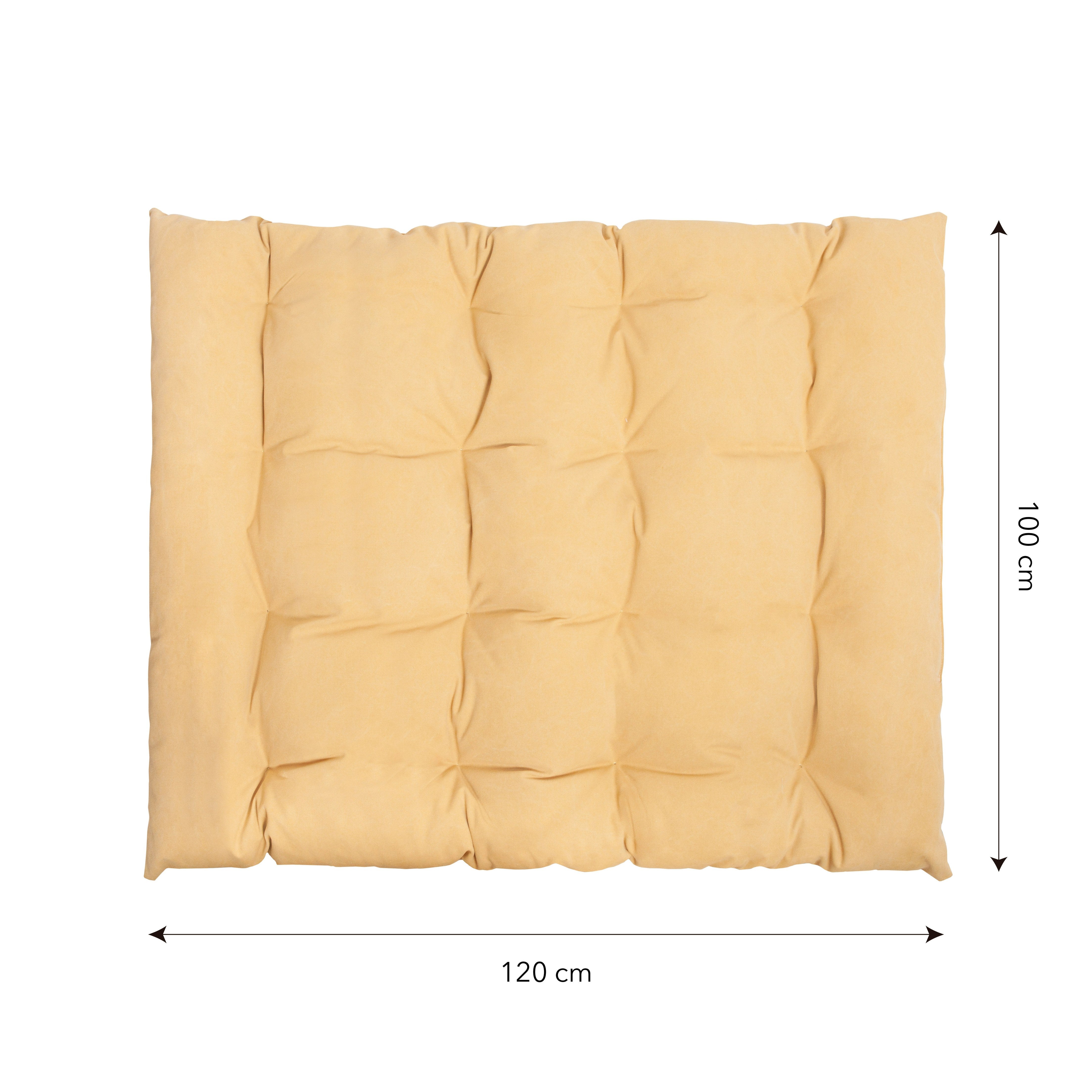 Matelas futon de sol jaune