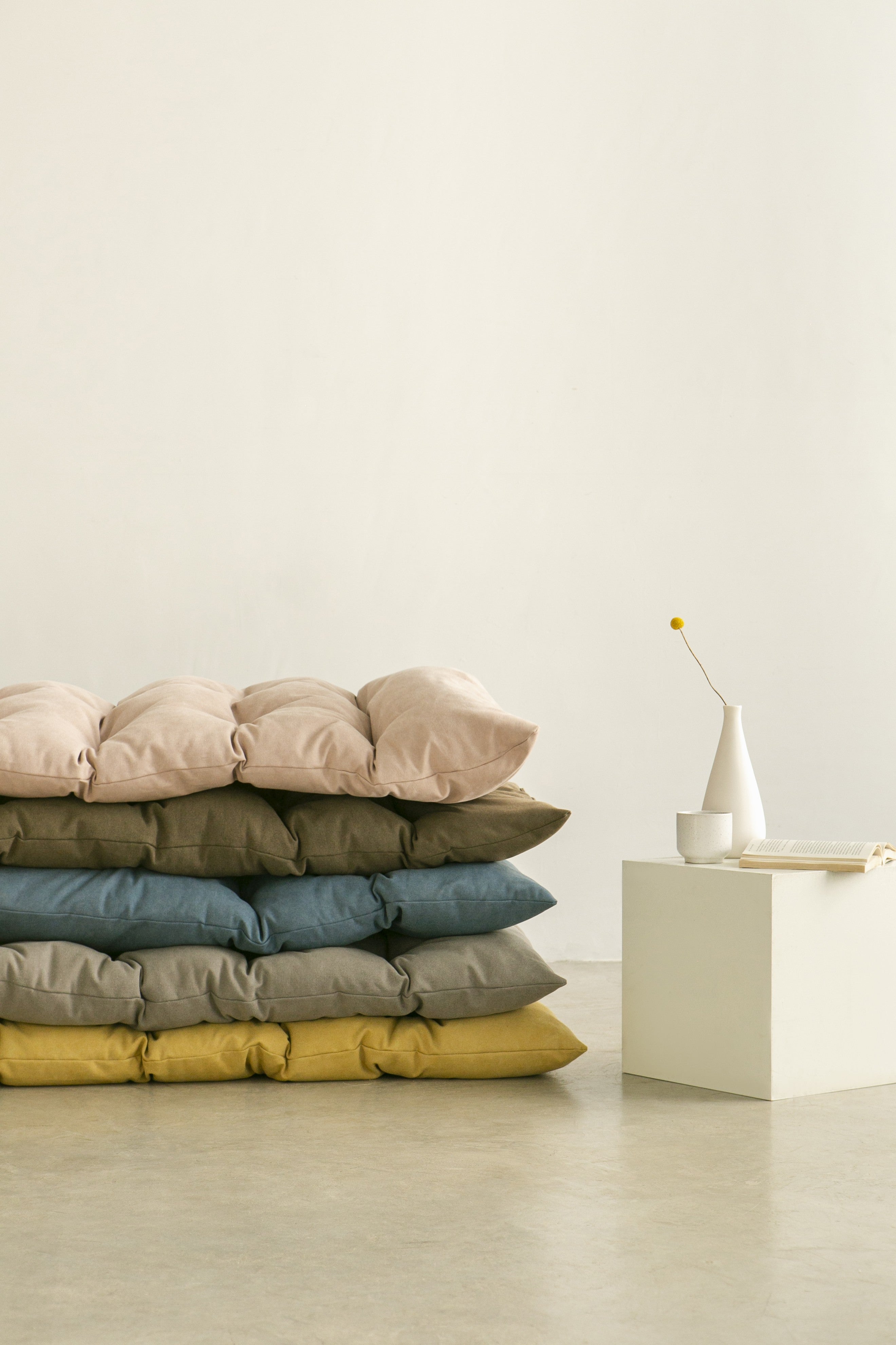 Colchón Futon de suelo rosa