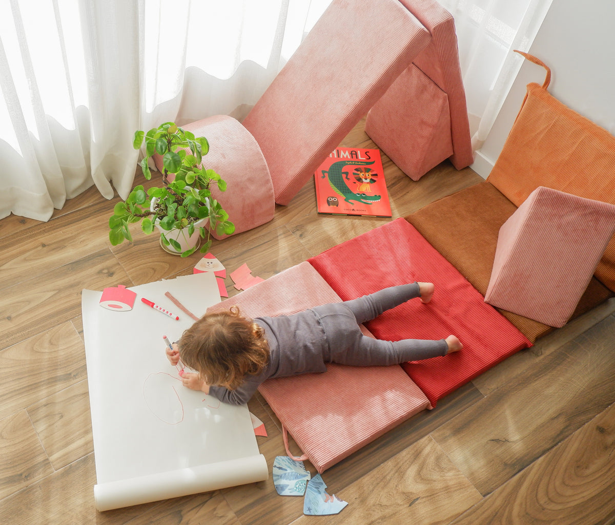 Bloque Psicomotricidad Montessori Mat Pink