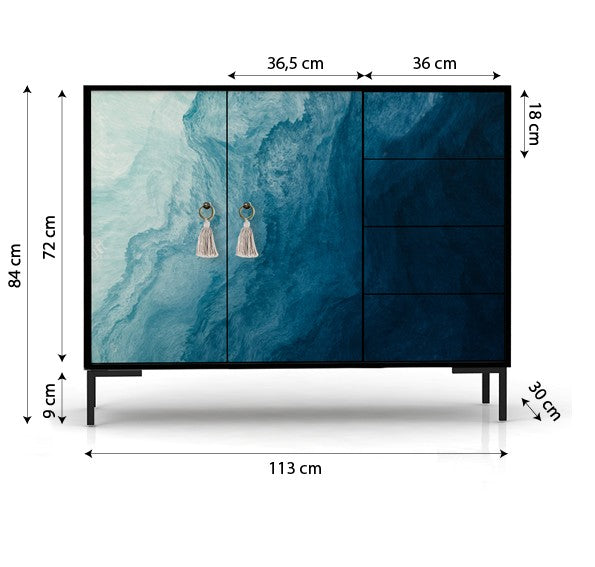 Wilma sideboard Blue Ocean