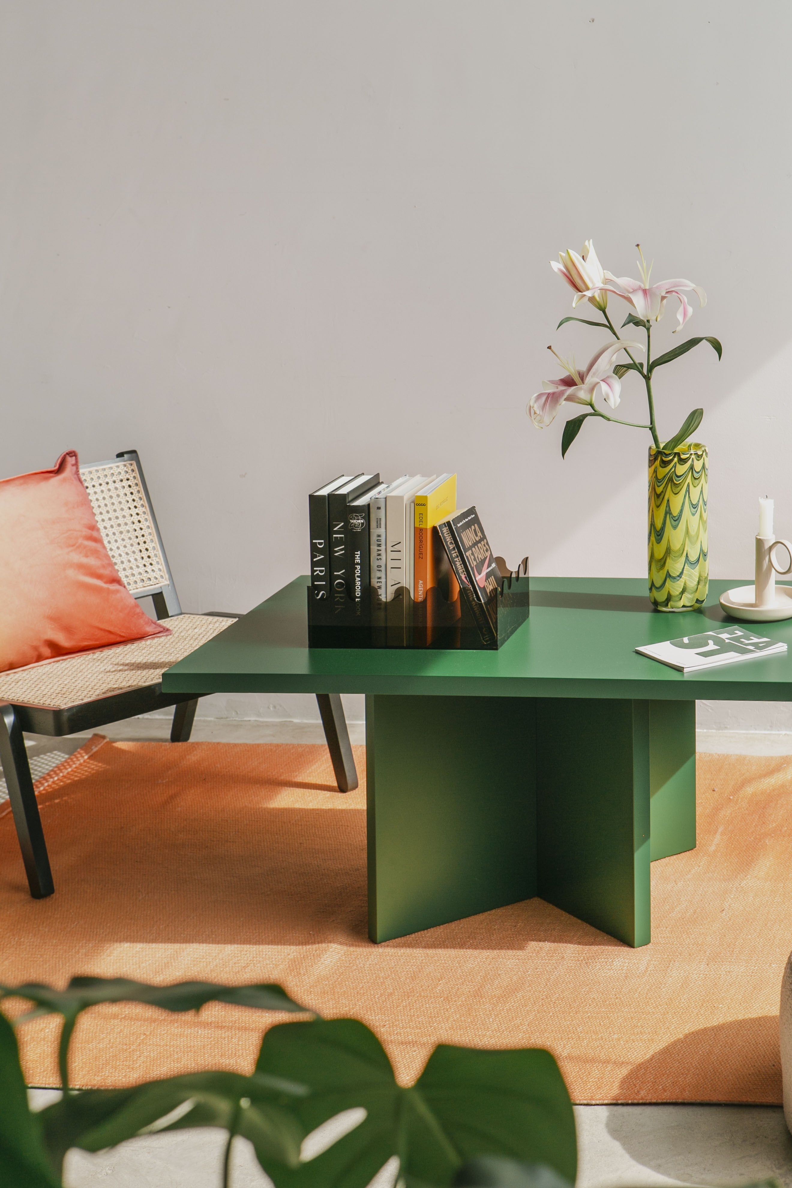 Mesa baja rectangular Charla  Cedar 100x60