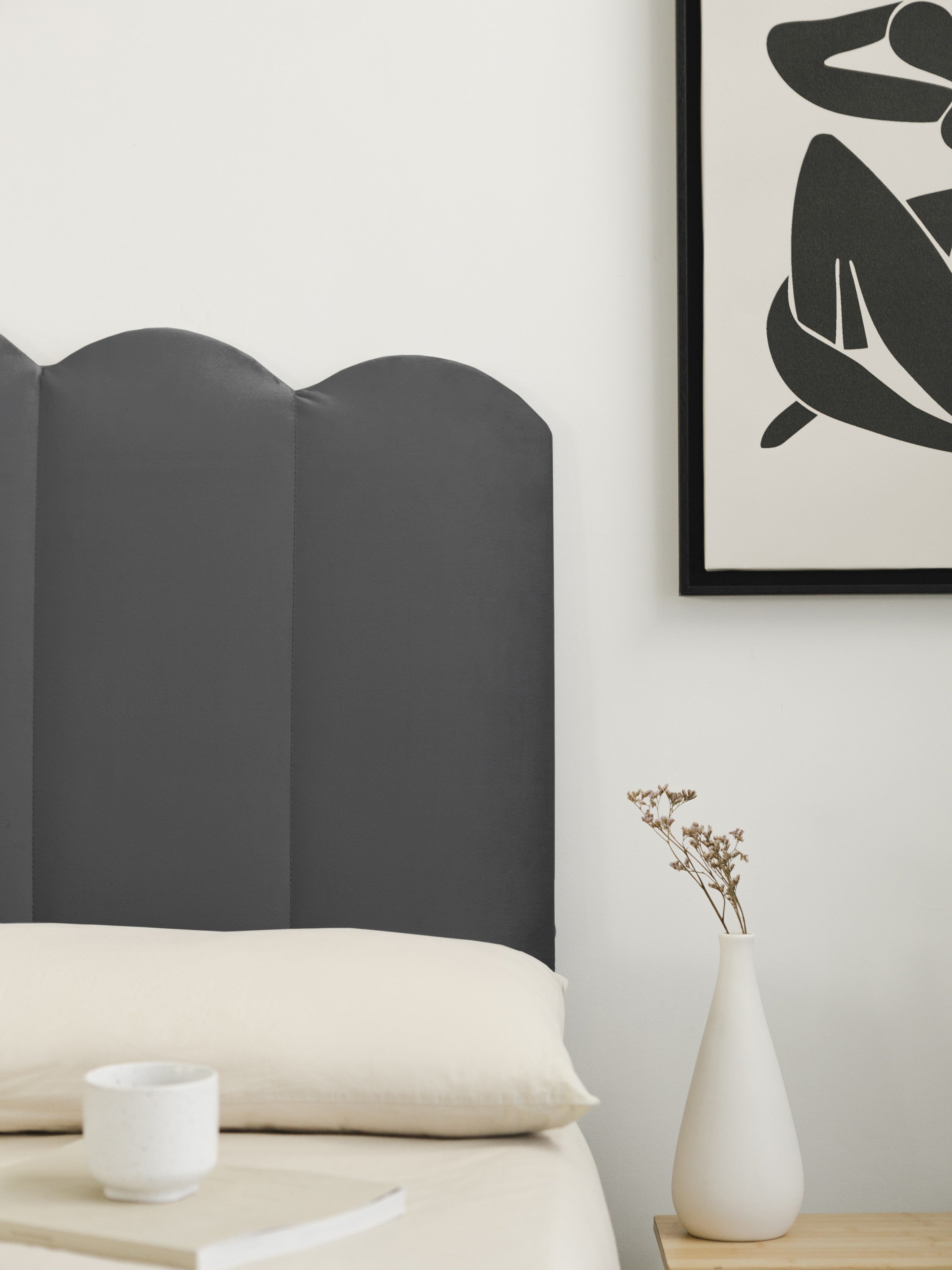 Cabecero Shell 135 Cool Grey