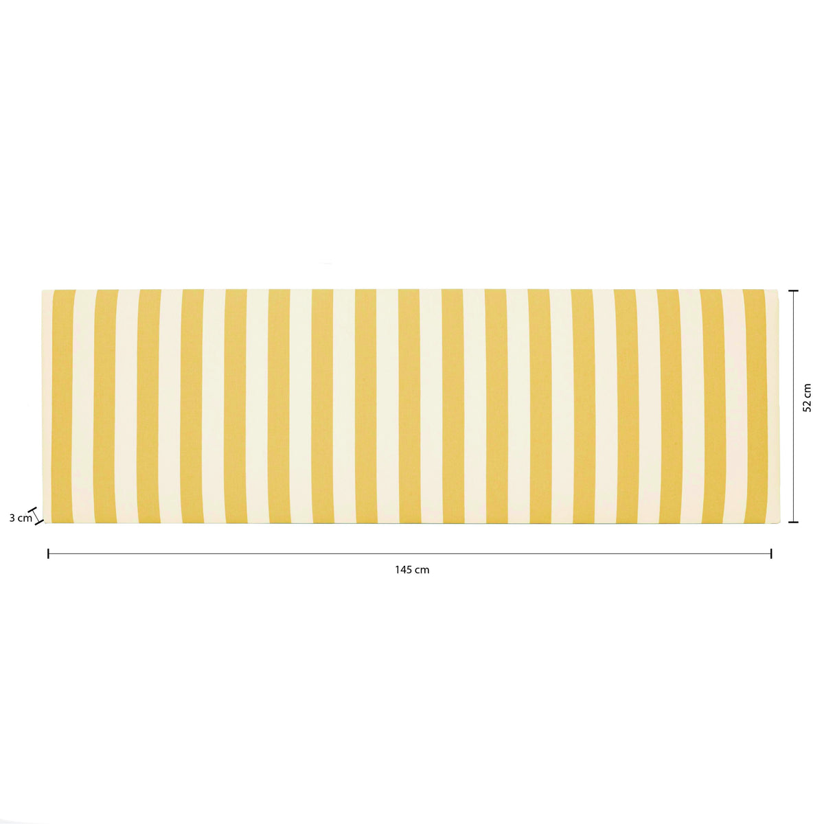 Cabecero Billie 135 Stripes Amarillo