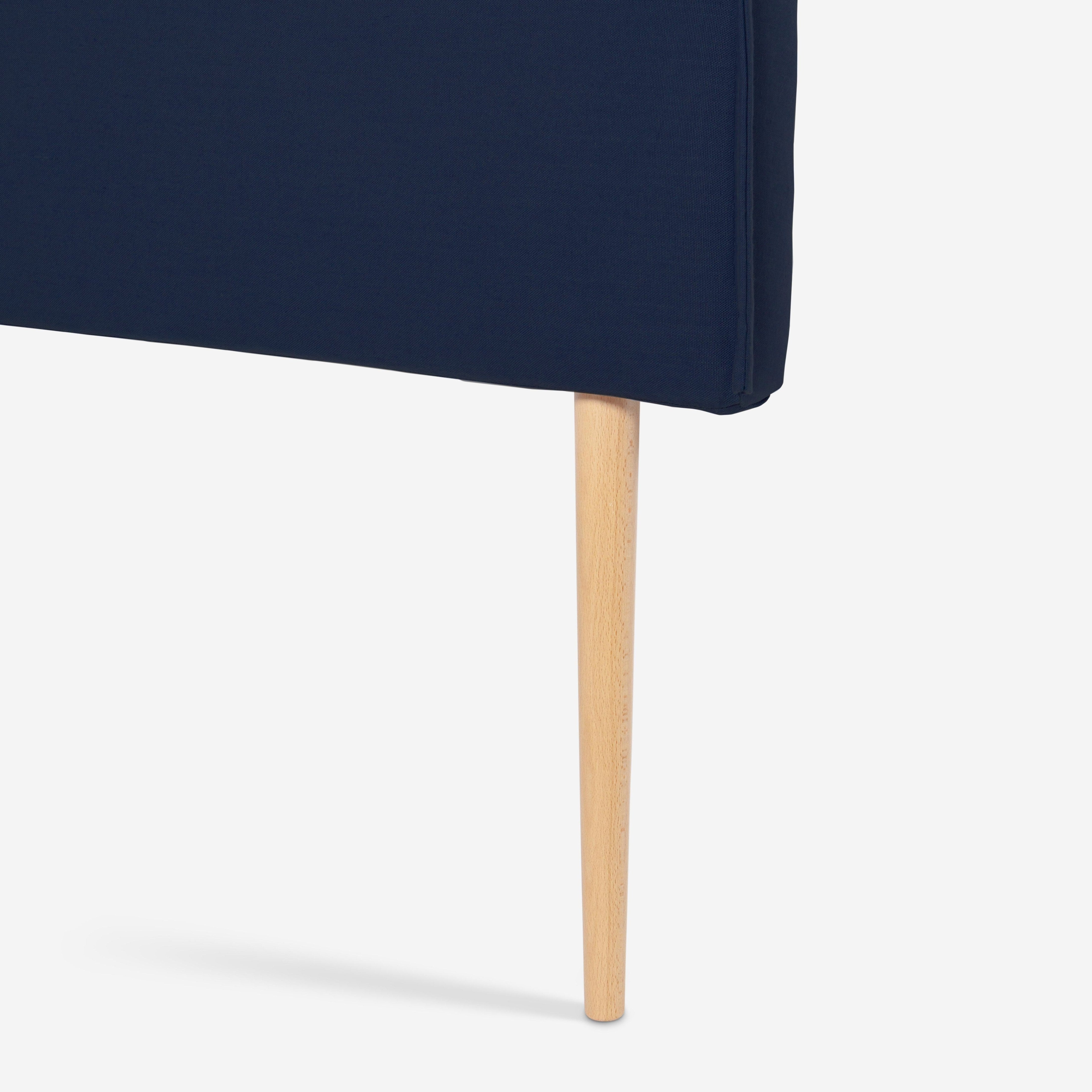 Cabecero tapizado Lino 135  Edmond Blue