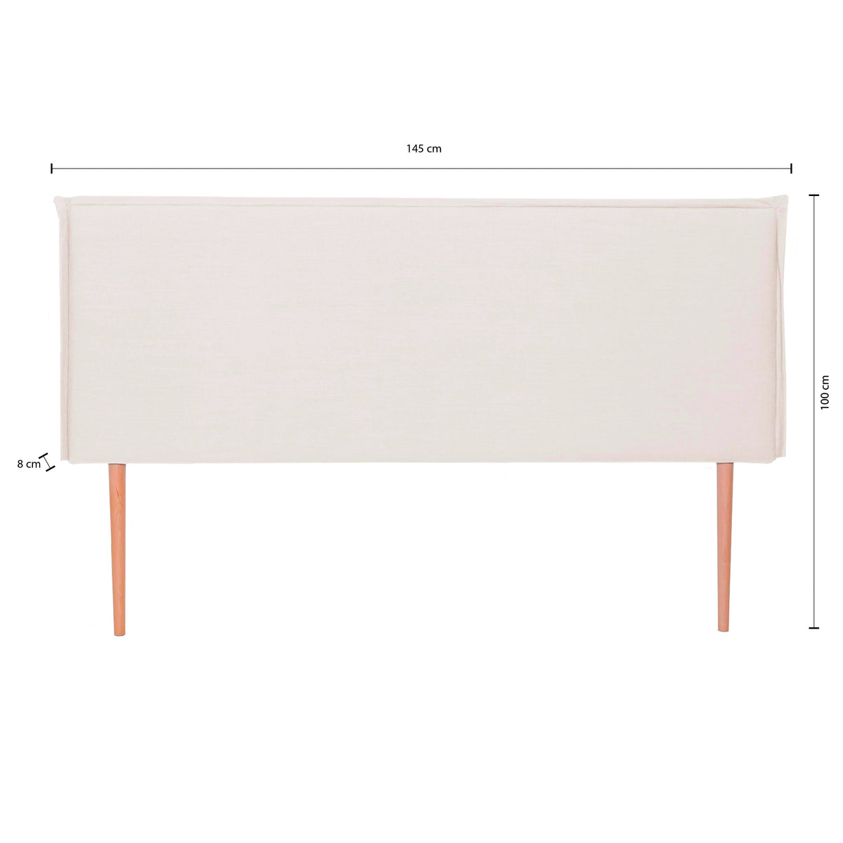 Cabecero tapizado Lino 135 Edmond Natural