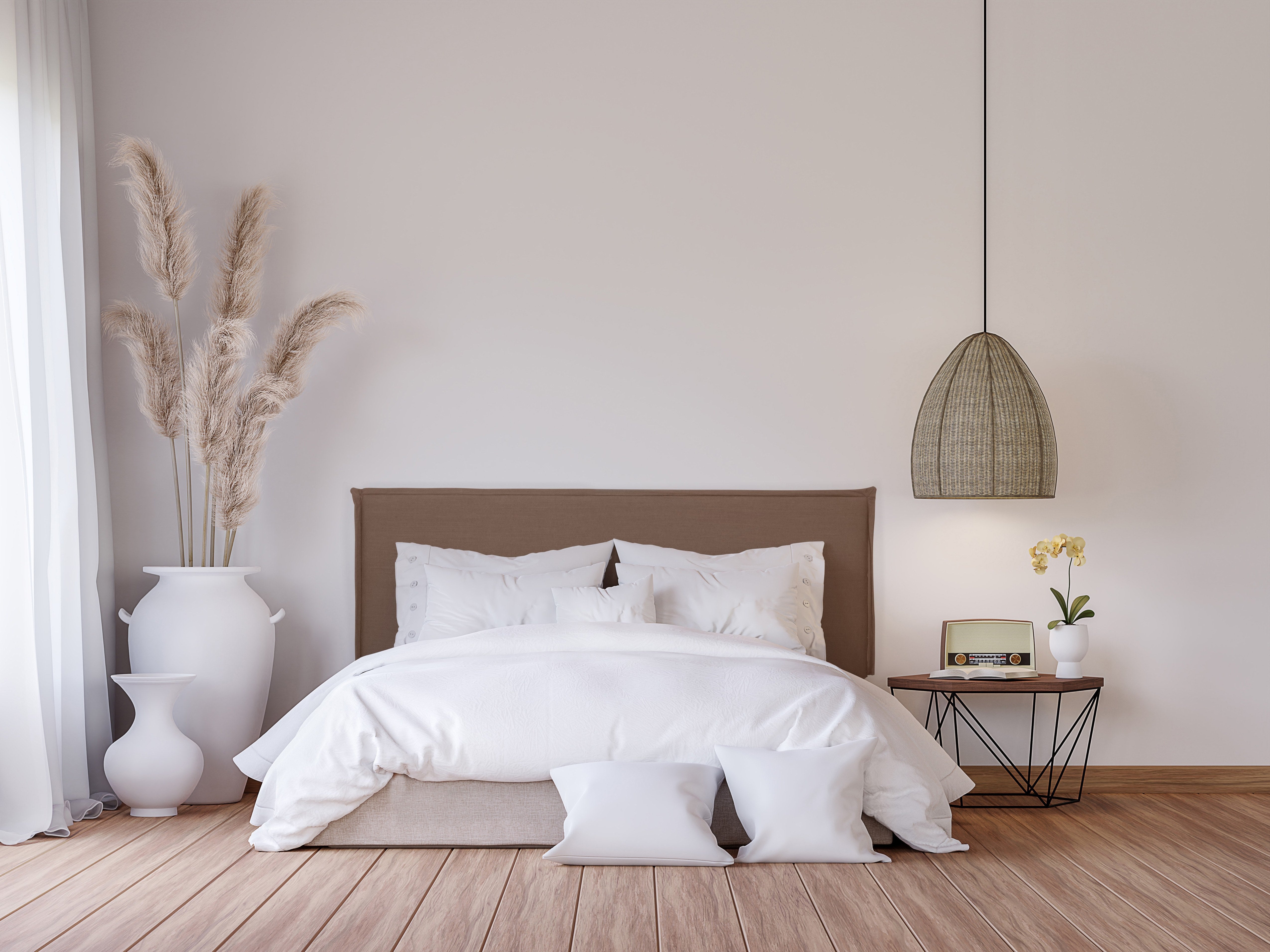 Headgear upholstered Linen 135 Edmond Brown