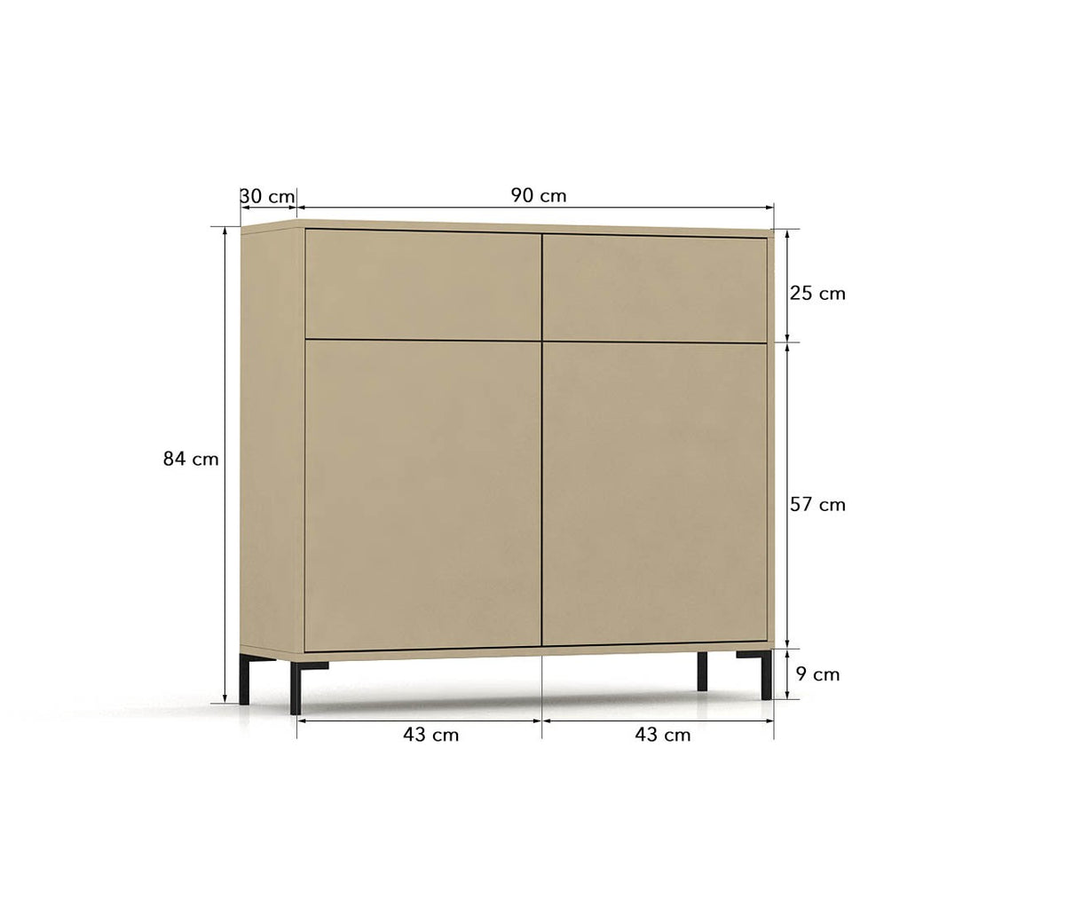 Wilson sideboard Taupé