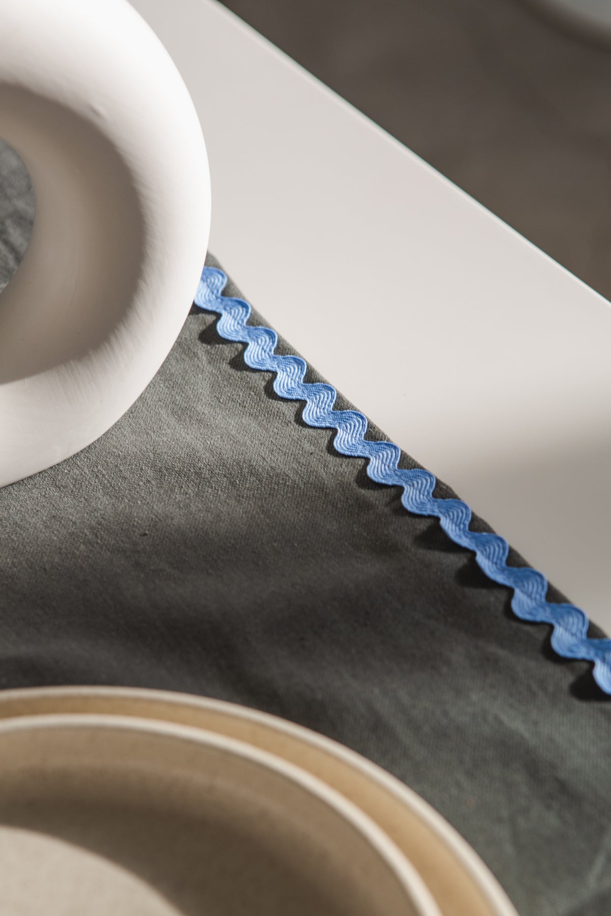 Set 2 individuales de mesa Wavy Gris