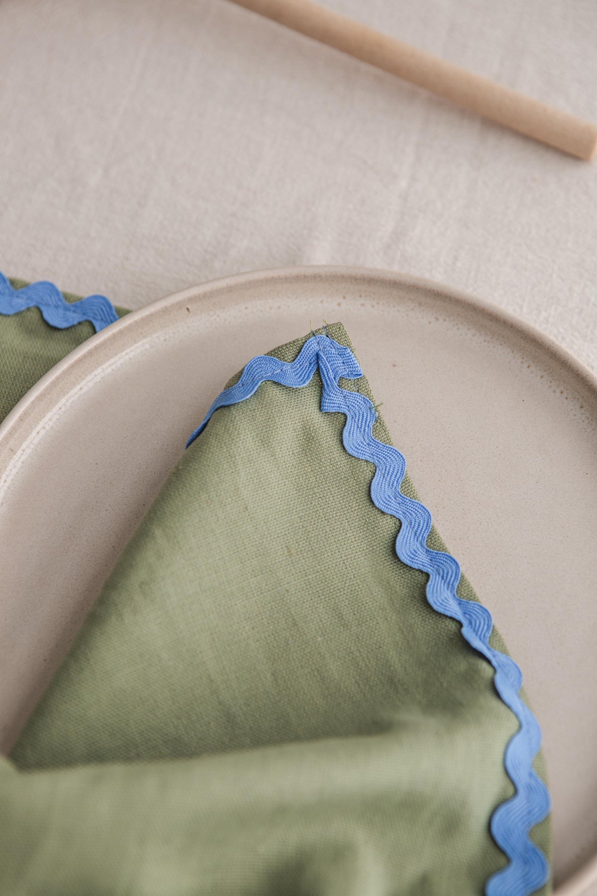 Set 4 servilletas Wavy Aguamarina
