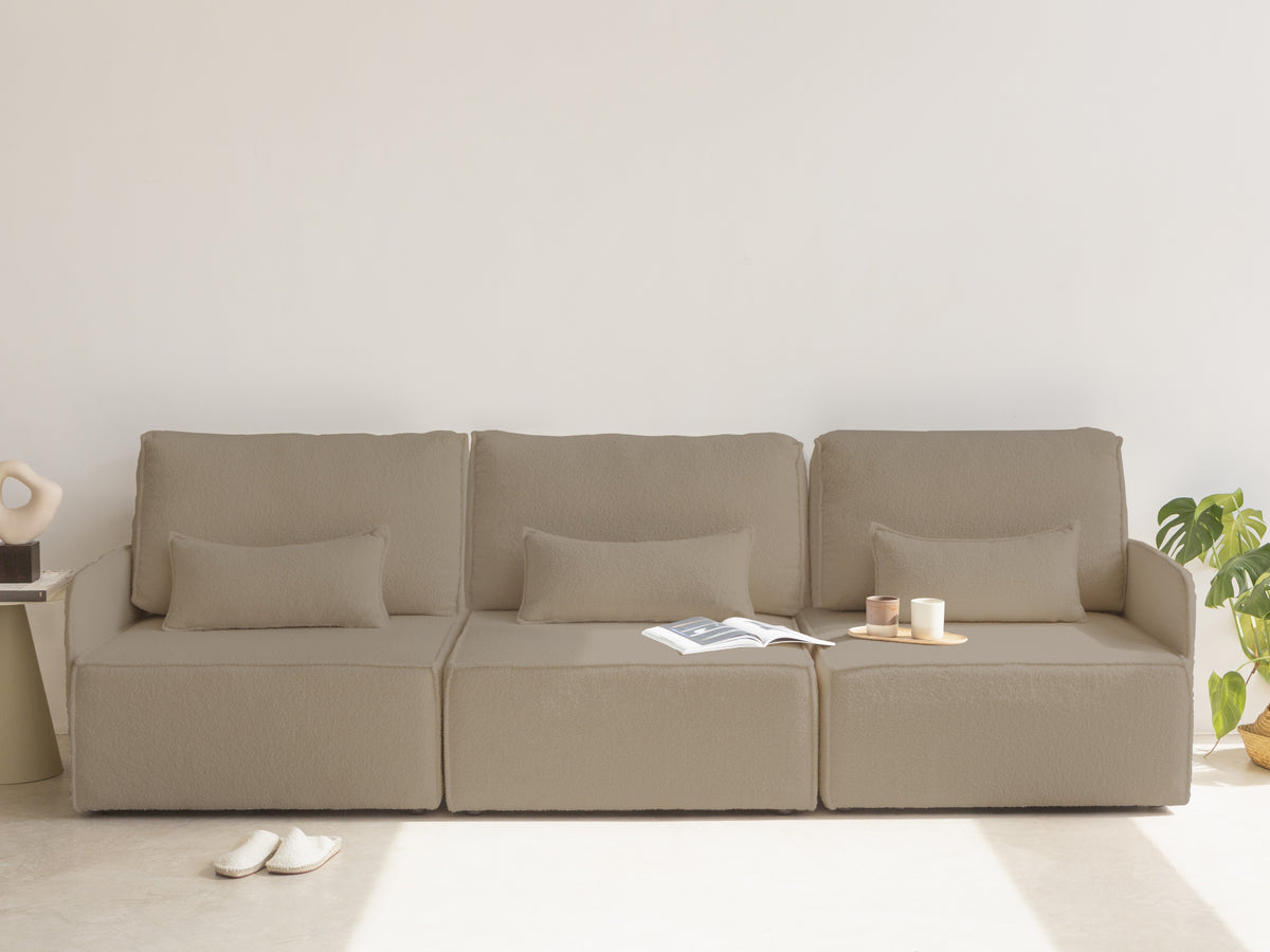 Sofa Modular Lea 3 plazas Chaiselongue Stone