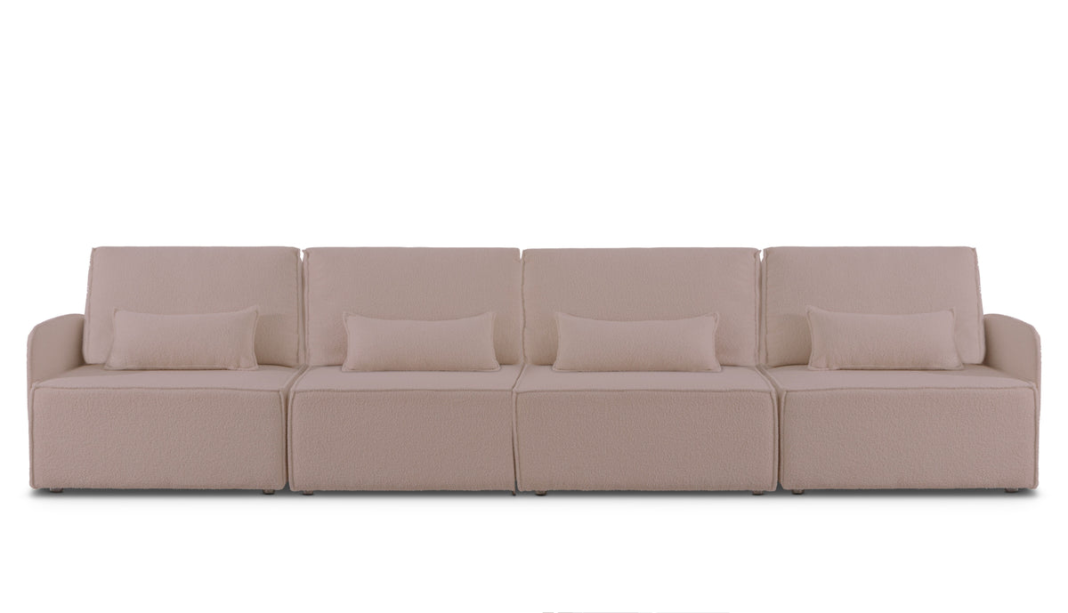 Sofa modular Lea 4 plazas Soft Pink
