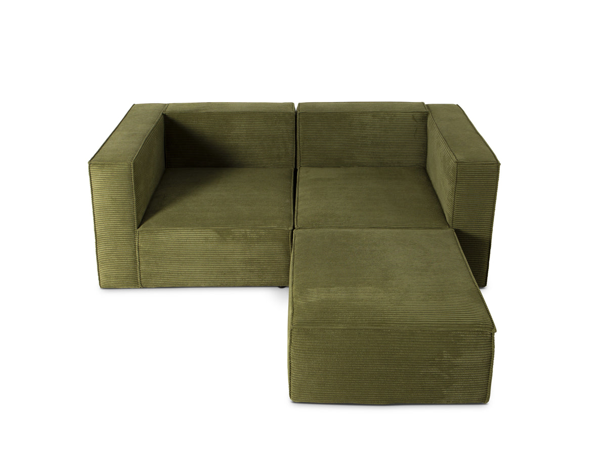 Sofa Harper 2 plazas Chaiselongue Verde