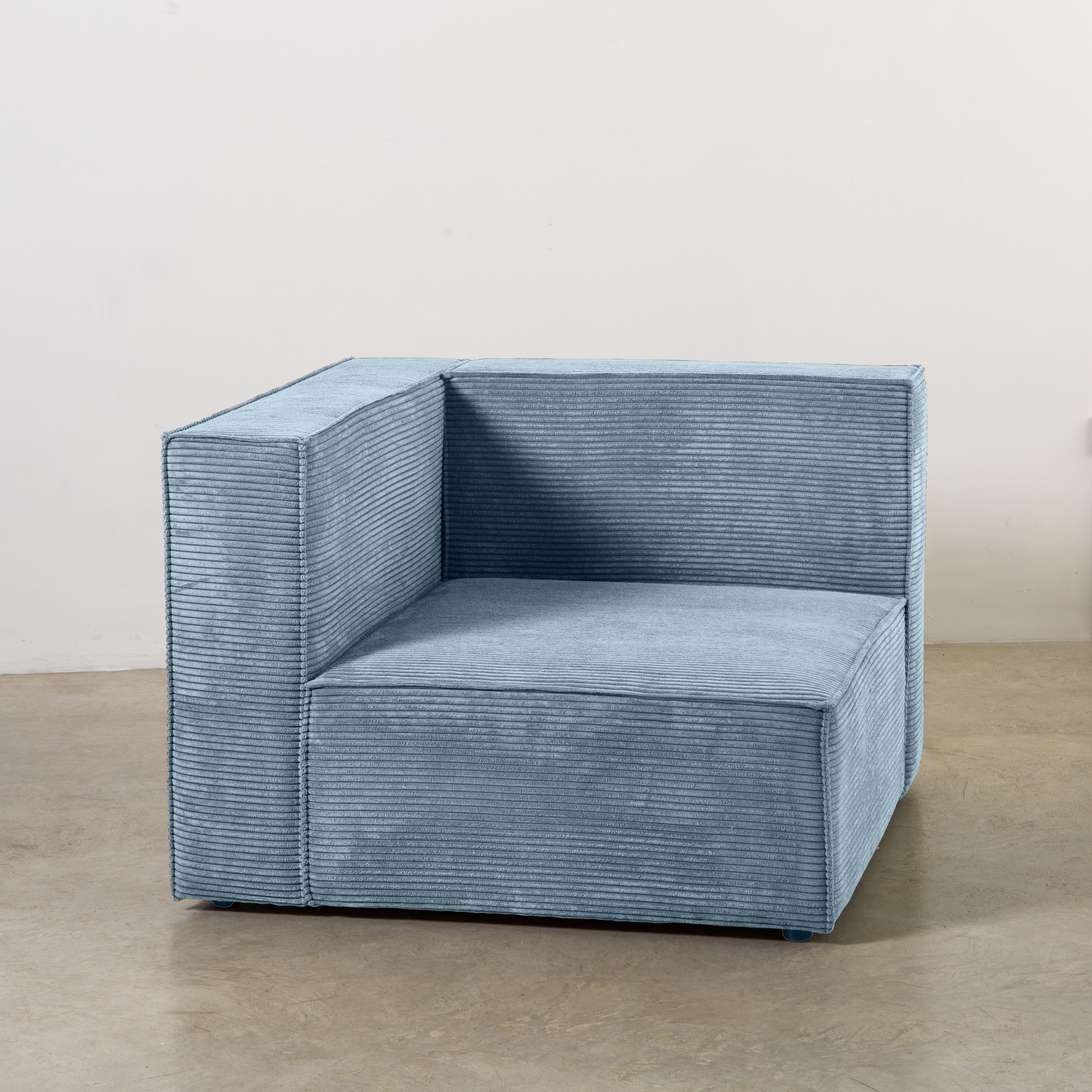 Sofa Harper 2 plazas Chaiselongue Azul