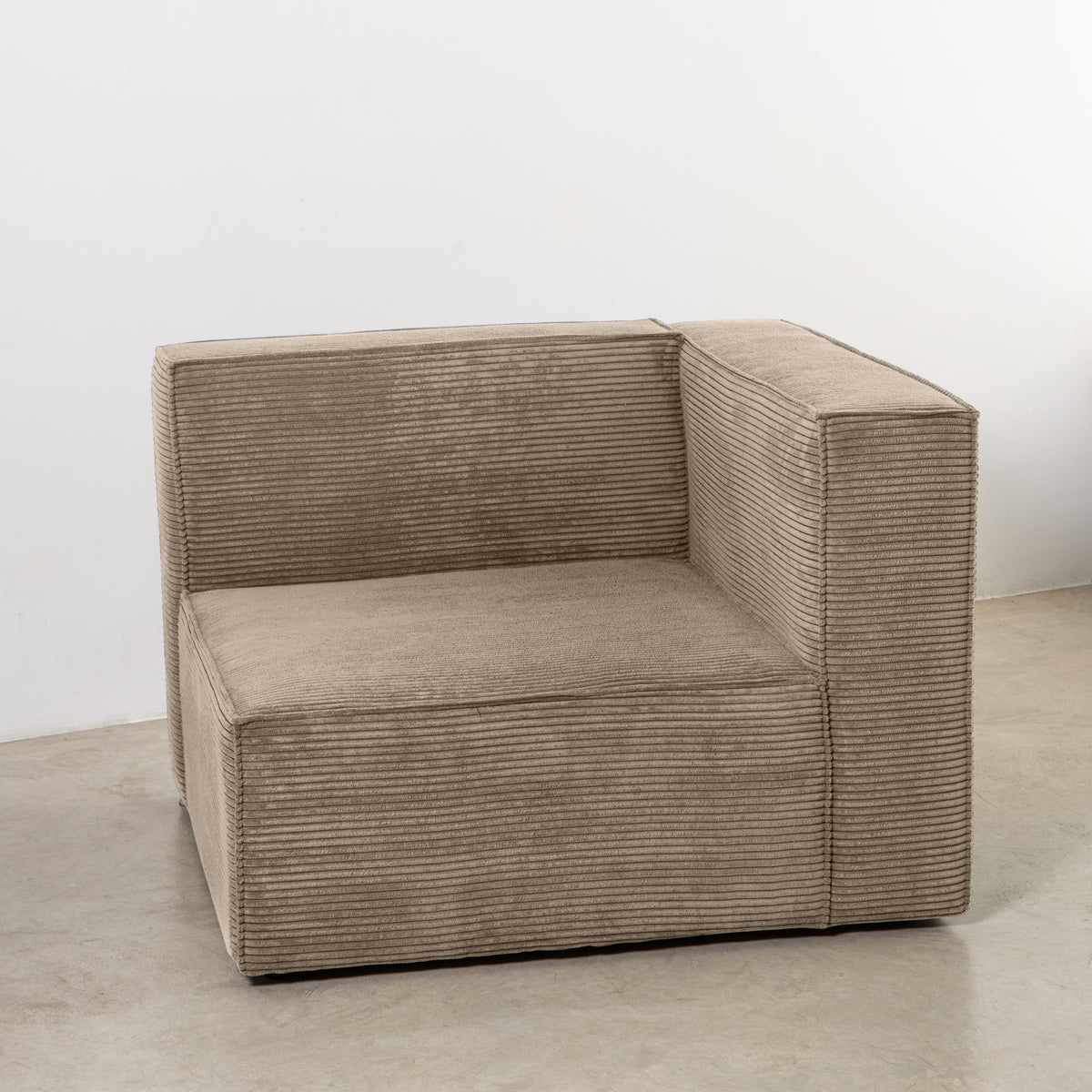 Sofa Harper 2 plazas Chaiselongue Marron