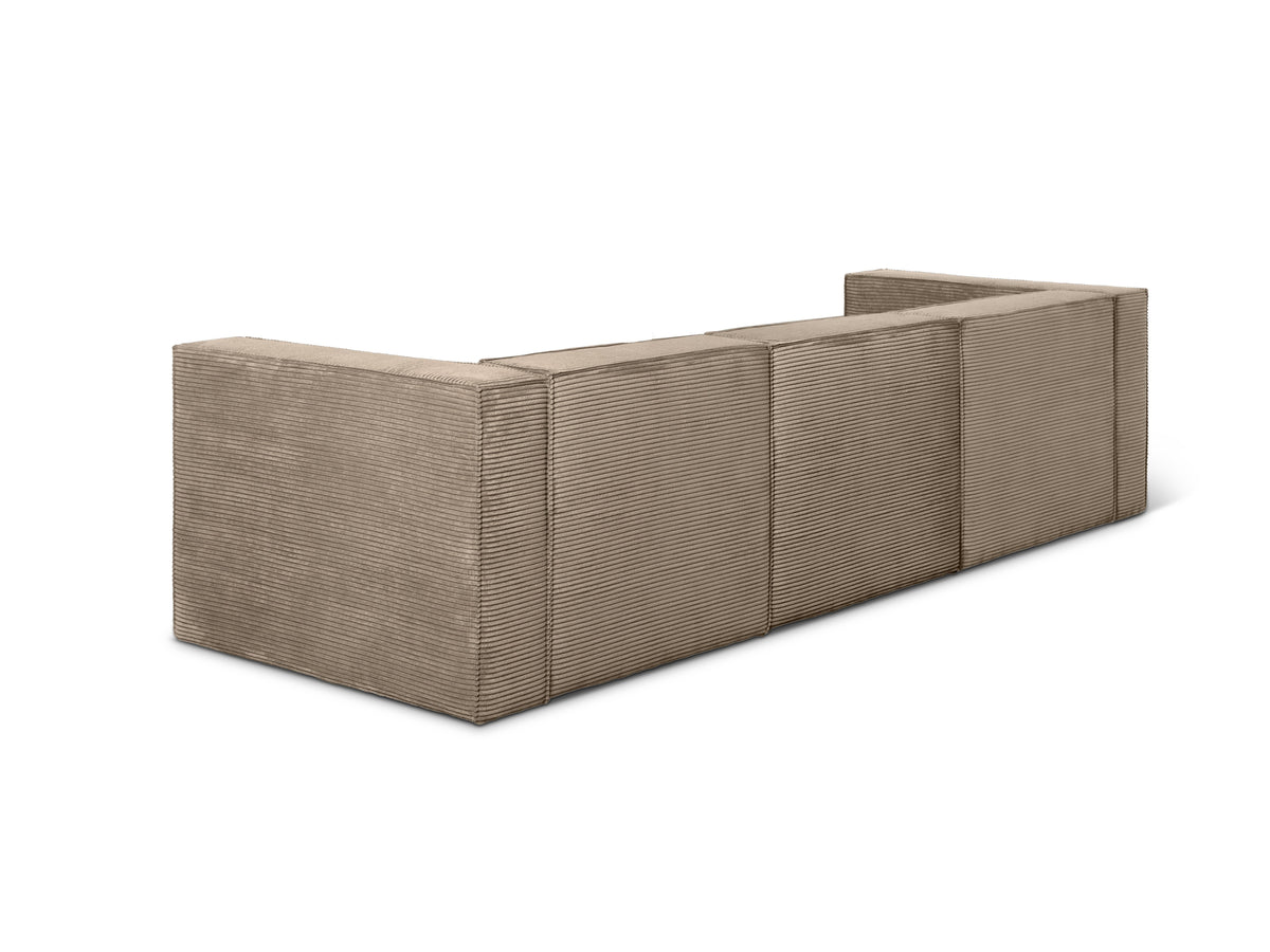 Sofa Harper 4 plazas Chaiselongue Marron