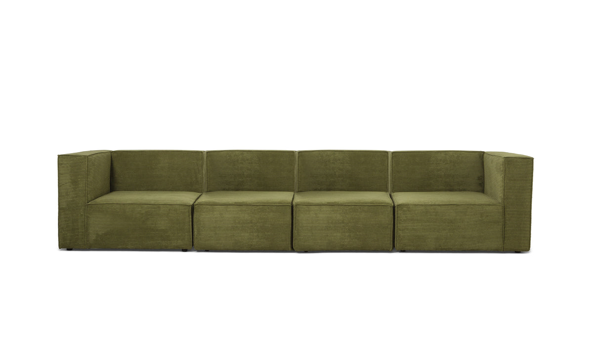 Sofa Harper 4 plazas Chaiselongue Verde