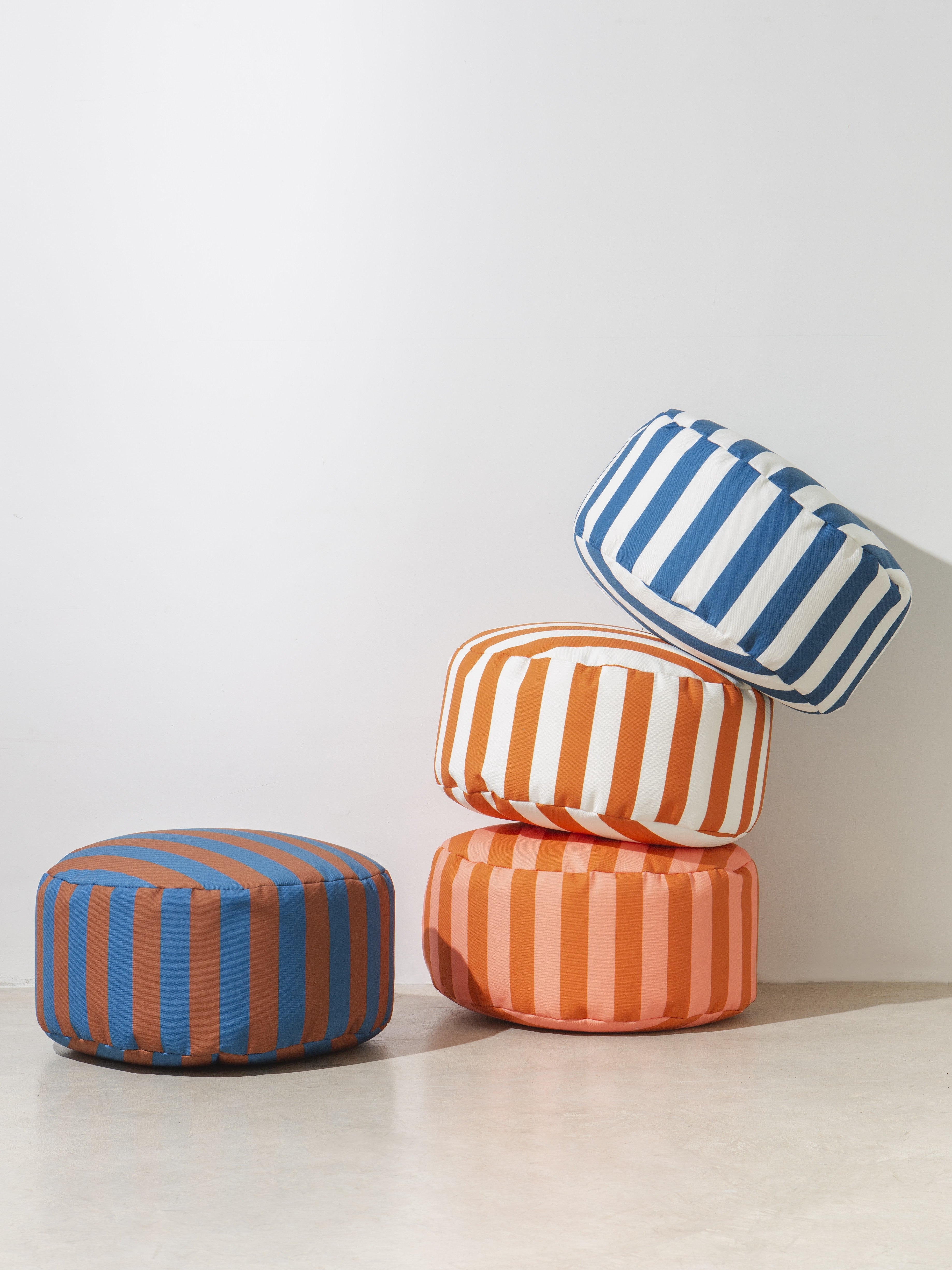 Puff Rayas Copper - White