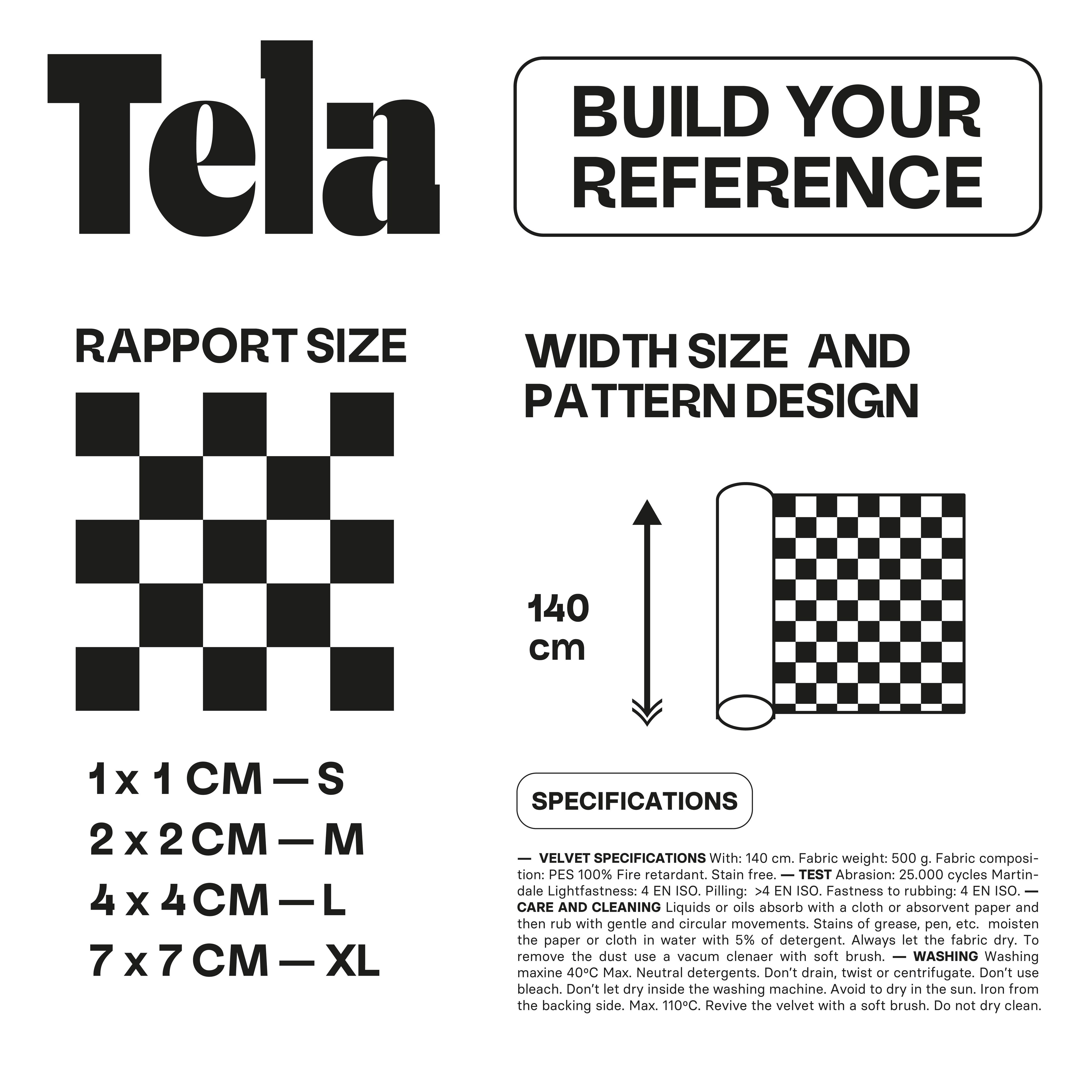 Tela velvet Checkerboard  020