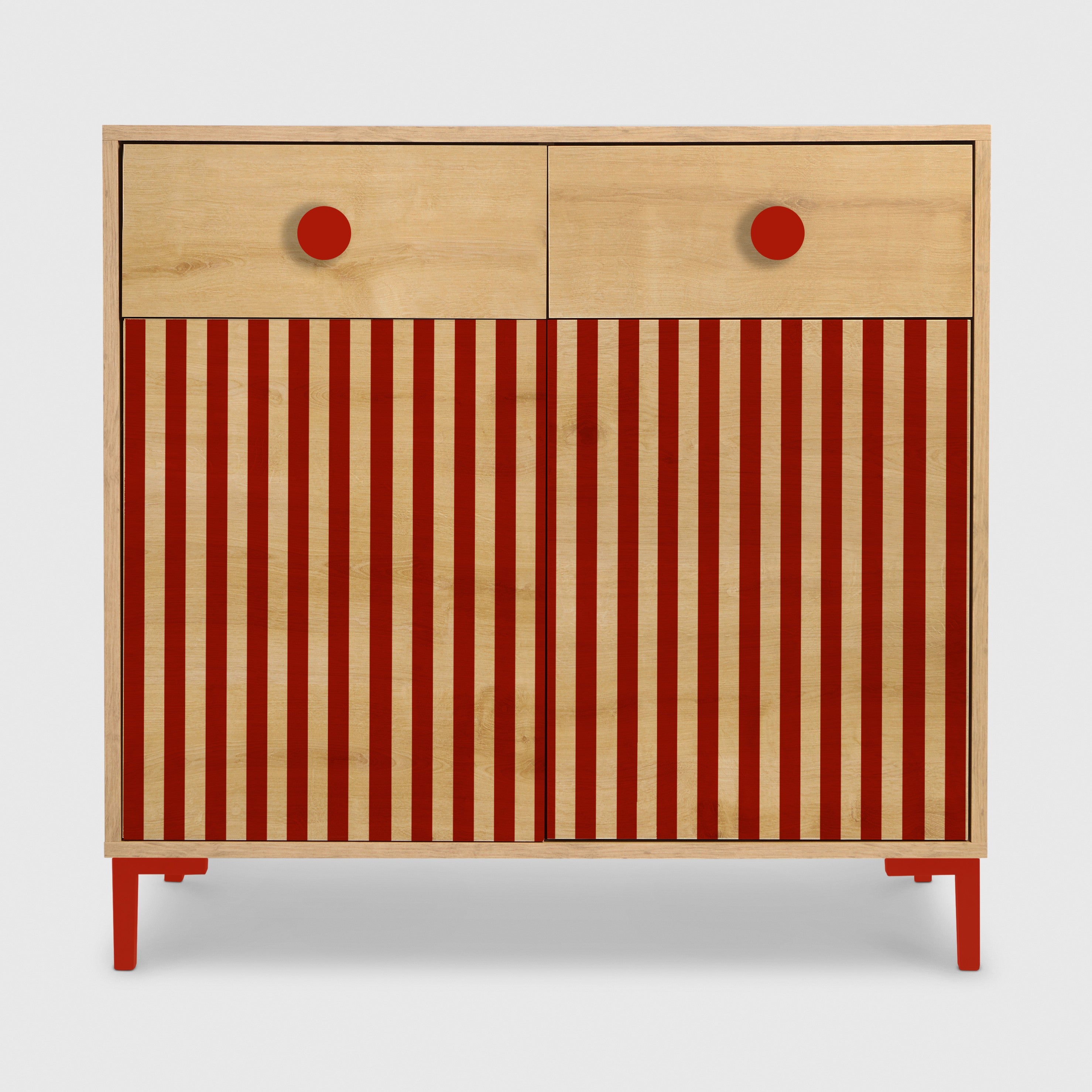 Comoda Alise Roble Red Stripes