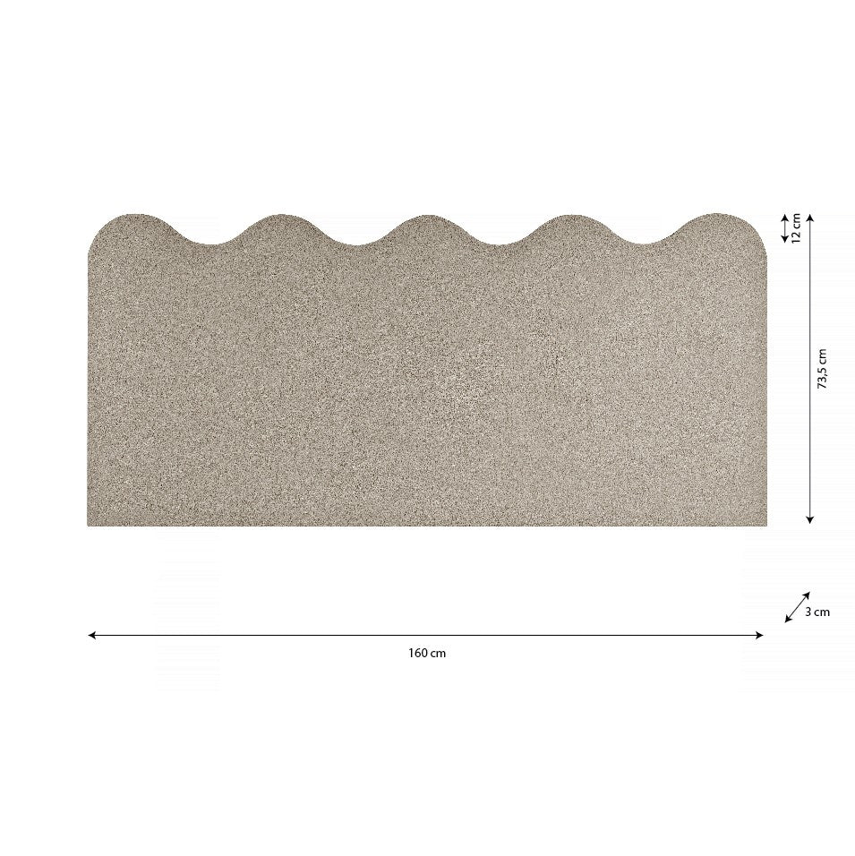 Cabecero Tapizado Wavy Teddy