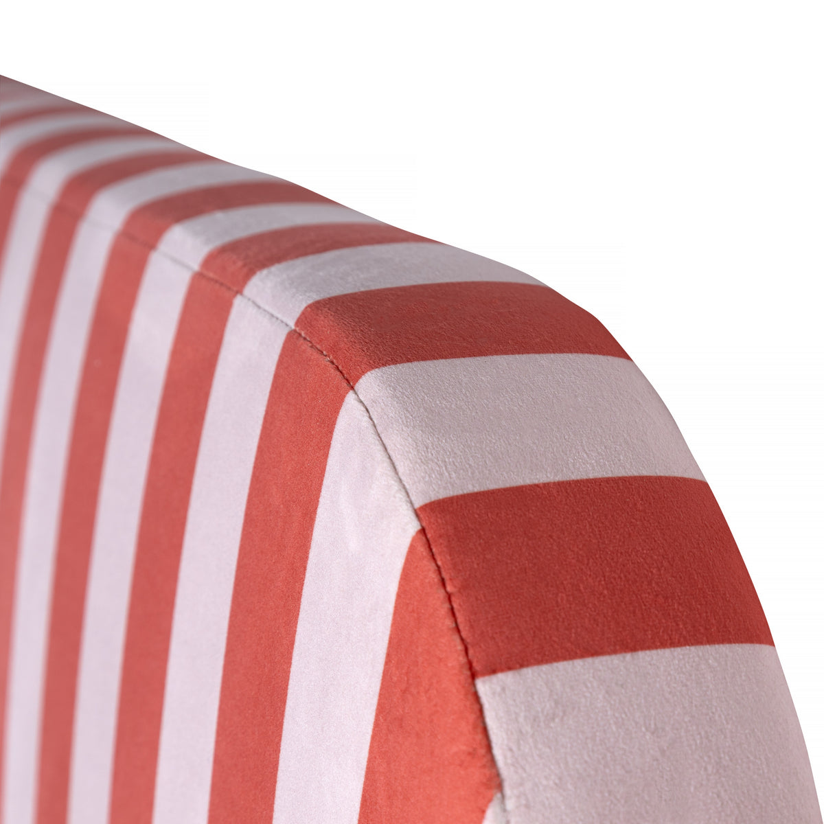 Cabecero Eddie Tapizado Velvet (Stripes Red Pink)