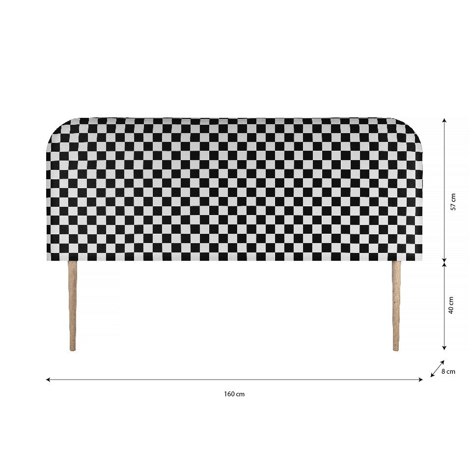Cabecero Eddie Tapizado Velvet (Checkerboard)