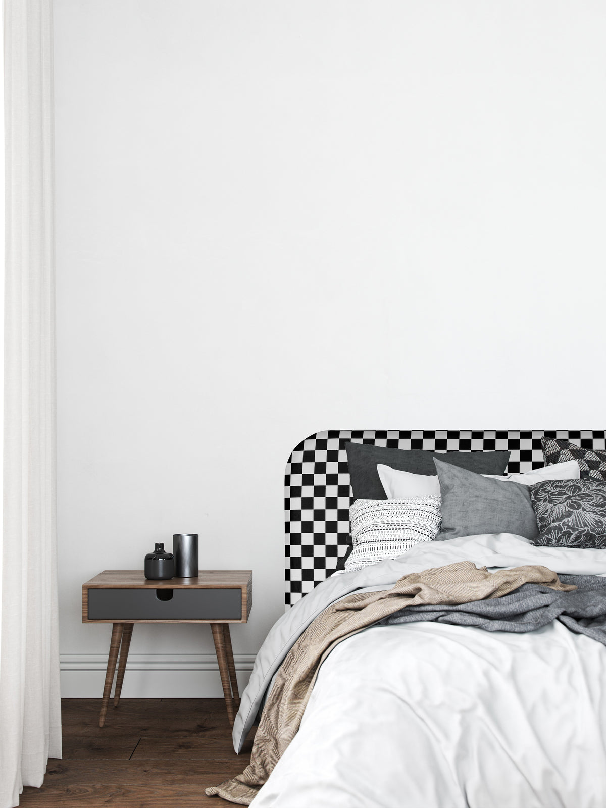 Cabecero Eddie Tapizado Velvet (Checkerboard)