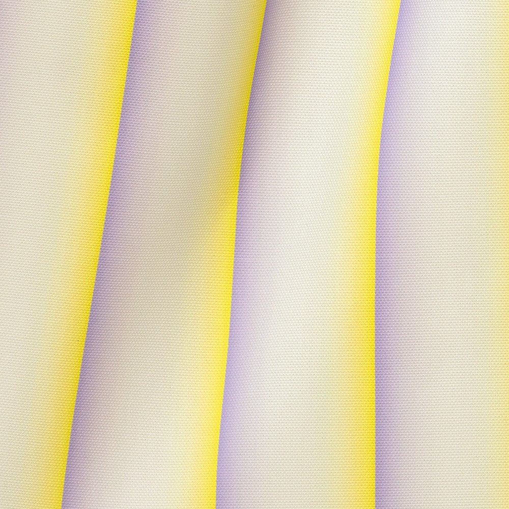 Tela outdoor Gradient Stripes Lilac Yellow