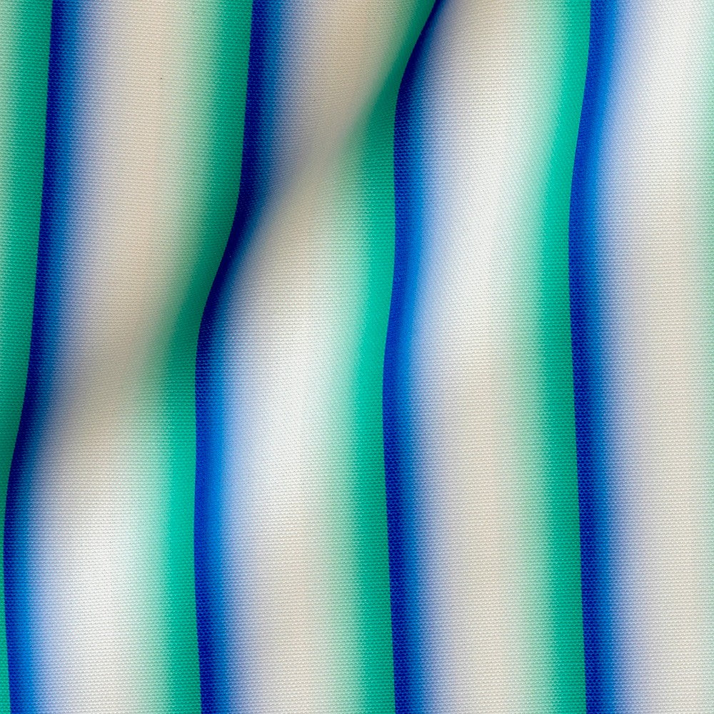 Tela oudoor Gradient Stripes Blue Green