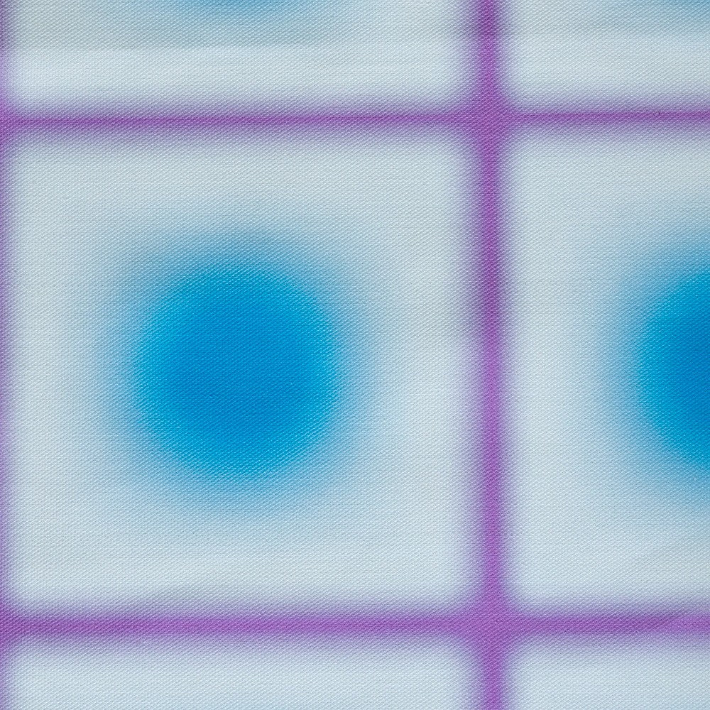 Tissu d'extérieur Lunar Grid Bleu Lilas