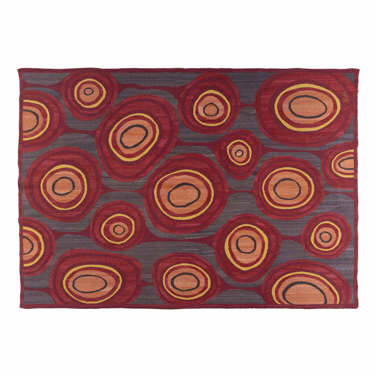 Alfombra Kilim IKAT Inspiración 70's