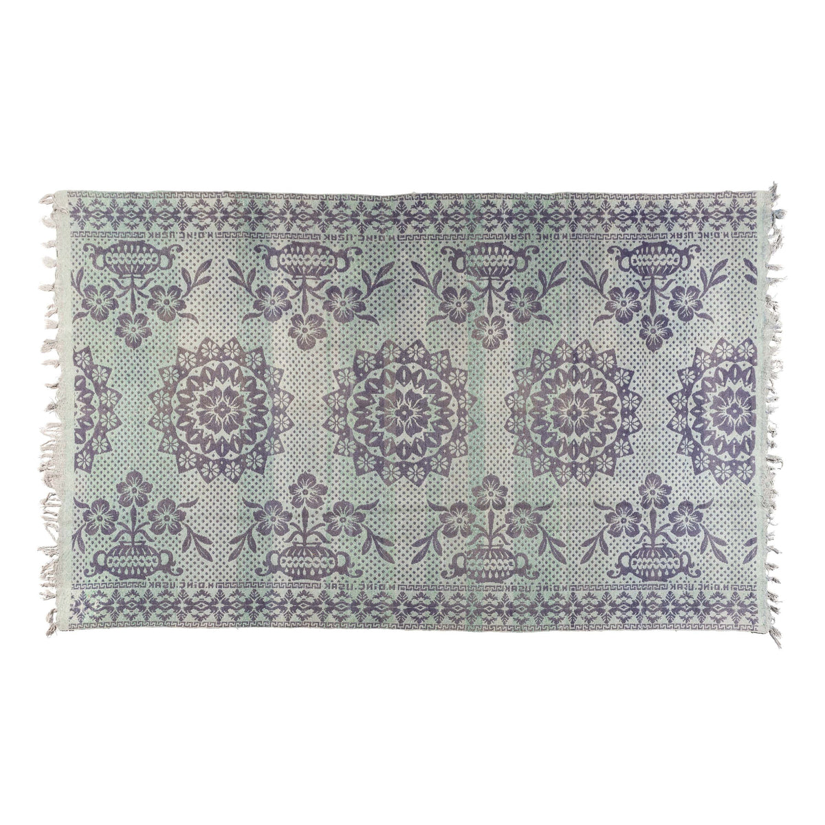 Alfombra Antigua Abraj Reversible Verde