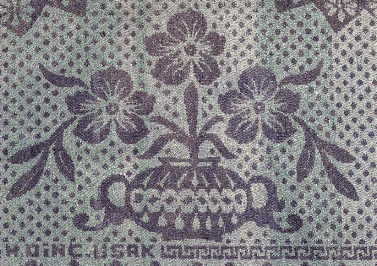 Tapis réversible antique Abraj vert